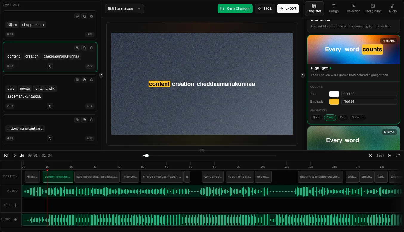 Full Editor Interface