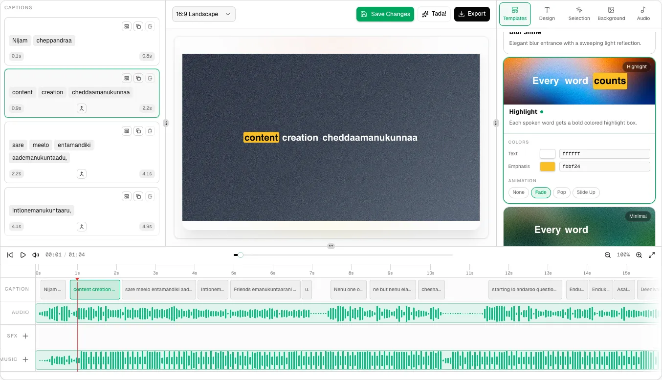 Full Editor Interface